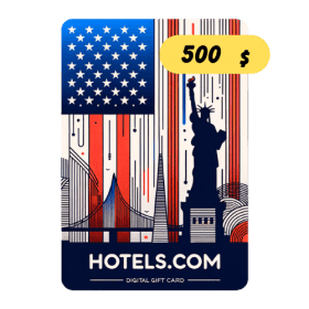گیفت کارت هتلز امریکا 500 دلار