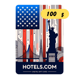 گیفت کارت هتلز امریکا 100 دلار