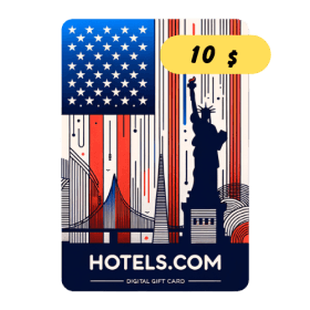 گیفت کارت هتلز امریکا 10 دلار