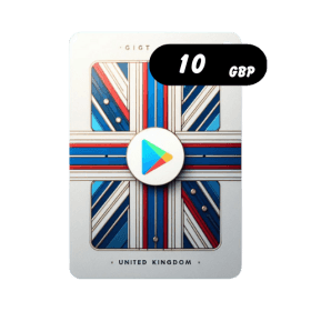 گیفت کارت گوگل پلی انگلیس 10 پوند