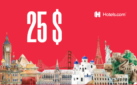25 $ hotels gift card