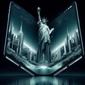 اپل و مجسمه آزادی آمریکا