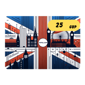 گیفت کارت هتلز انگلیس 25 پوند