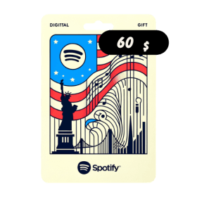 گیفت کارت اسپاتیفای 60 دلار
