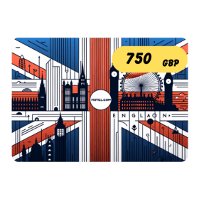 گیفت کارت هتلز انگلیس 750 پوند