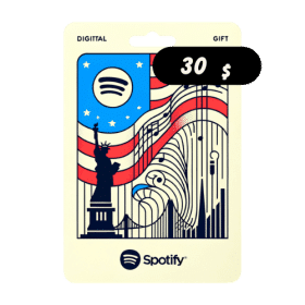 گیفت کارت اسپاتیفای 30 دلار
