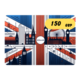 گیفت کارت هتلز انگلیس 150 پوند