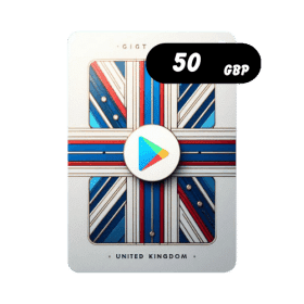 گیفت کارت گوگل پلی انگلیس 50 پوند